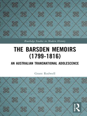 cover image of The Barsden Memoirs (1799-1816)